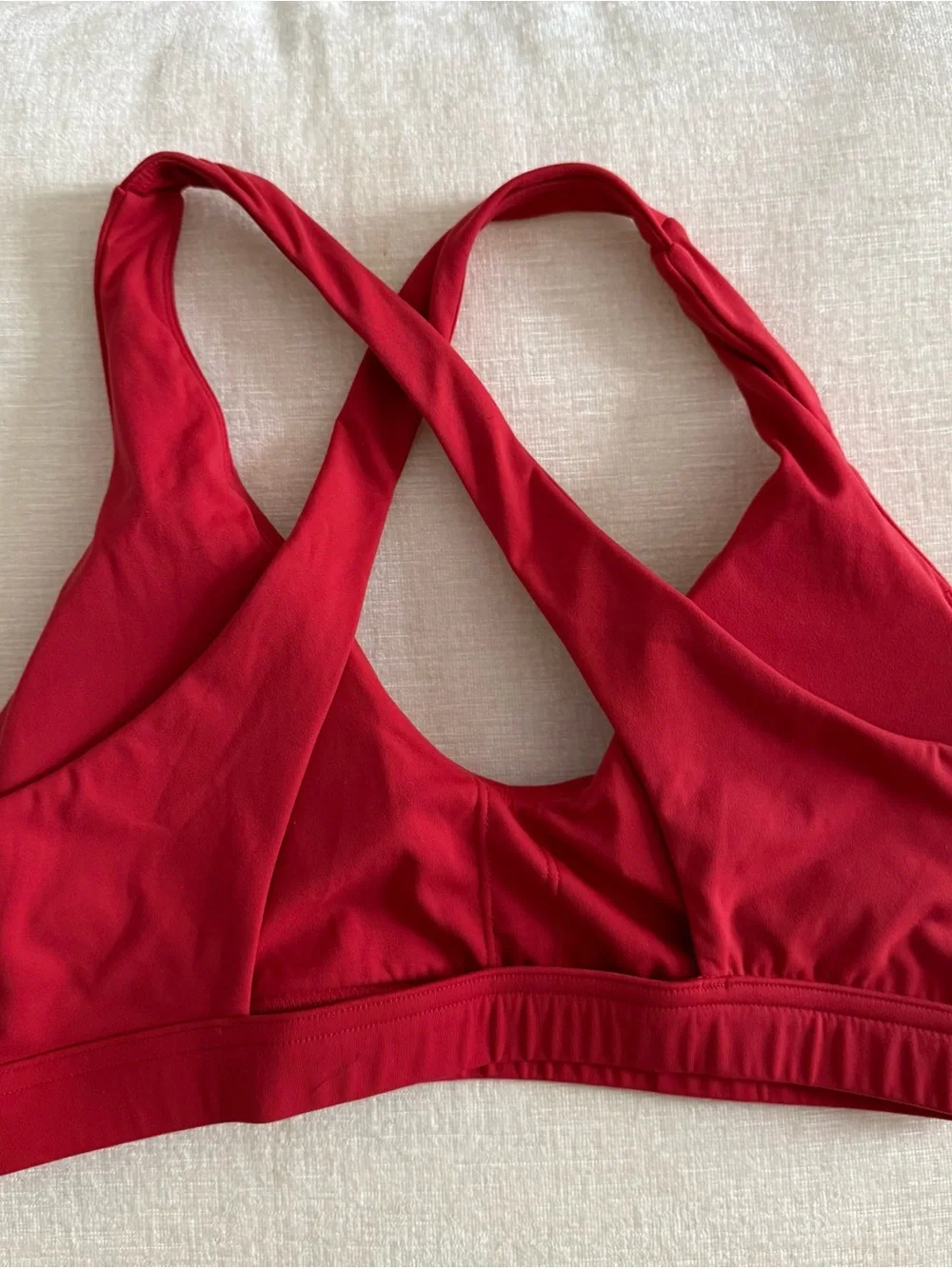 Violate The Dress Code Red Crisscross Open-Back Sports Bra - Picture 5 of 7